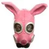 Fetisch Bunny Gas Maske Pink -Outlet-Horror-Shop fetisch bunny gas maske pink jga kostuemzubehoer gay pride erotik maske 36247