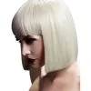 Damen Perücke Lola Blond 2 Damen Perücke Lola Blond -Outlet-Horror-Shop fever peruecke lola platinblond bob peruecke pagen kopfperuecke weissblond 23049