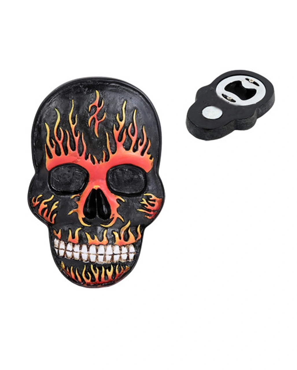 Flammender Totenkopf Als Flaschenöffner 3 Flammender Totenkopf Als Flaschenöffner