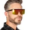 Flat Top Festival Sonnenbrille -Outlet-Horror-Shop flat top festival sonnenbrille flat top festival sun glasses sonnenbrille fasching kostuemzubehoer karneval 54342