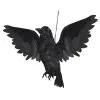 Flügelschlagender Rabe Halloween Animatronic 1 Flügelschlagender Rabe Halloween Animatronic -Outlet-Horror-Shop fliegender rabe halloween animatronic flying crow halloween animatronic halloween deko 52614 01