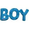Folienballon Schriftzug Boy Blau -Outlet-Horror-Shop folienballon schriftzug boy geschenkidee geburt geschenkartikel zur geburt eines jungen 35714