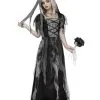 Friedhofs Braut Kinderkostüm Mit Schleier -Outlet-Horror-Shop friedhof braut kinderkostuem halloween kinderkostuem karneval kinderkostuem faschingskostuem fuer kinder cementery bride child costume 25787