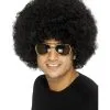 Funky Afro Perücke Schwarz 2 Funky Afro Perücke Schwarz -Outlet-Horror-Shop funky afro peruecke schwarz schwarze lockenperuecke black afro wig 24059