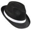 Gangster Hut Mit Weißem Hutband -Outlet-Horror-Shop gangster hut mit weissem hutband mafia hut gangster hat 20er jahre kostuemzubehoer 29353 1