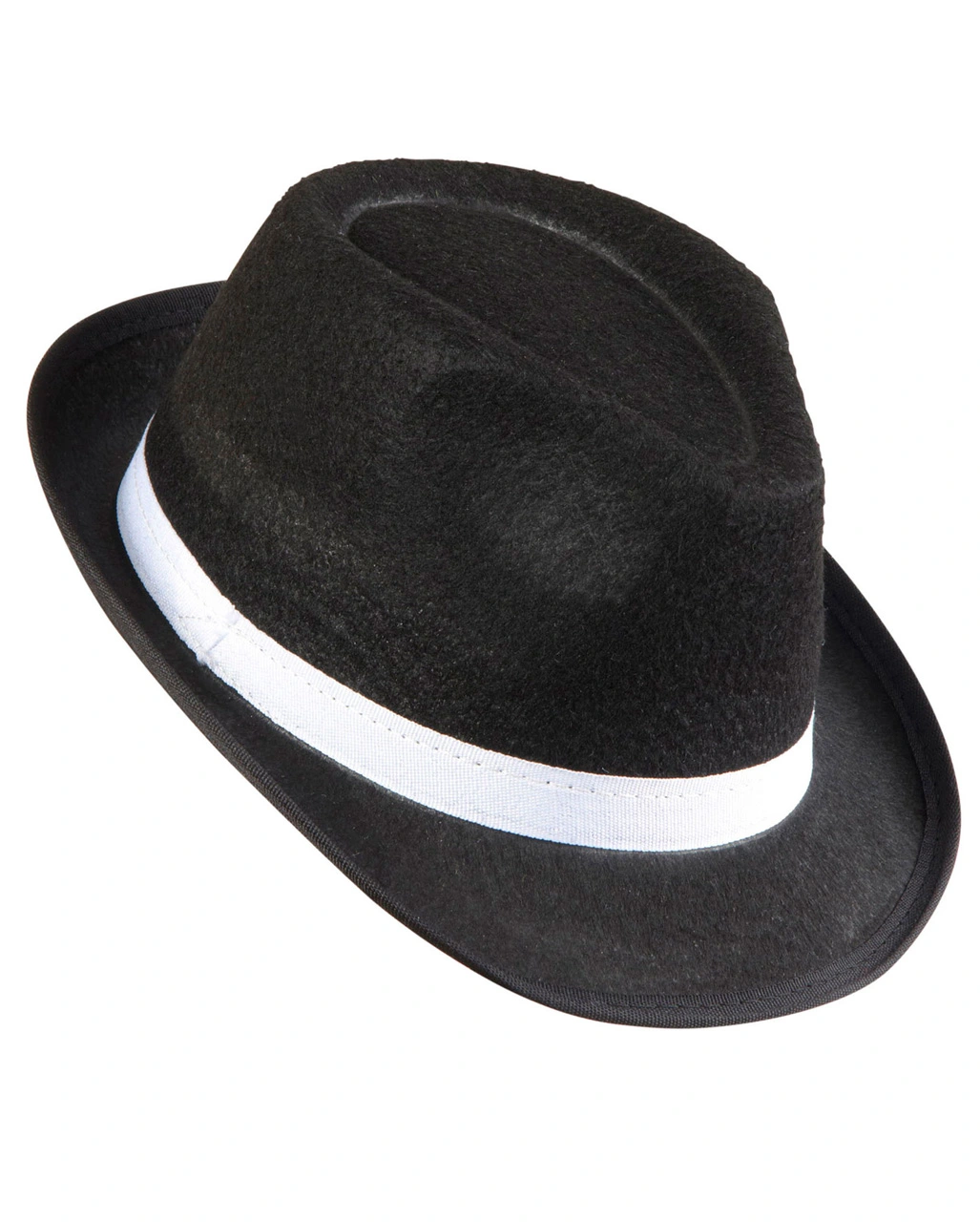 Gangster Hut Mit Weißem Hutband 3 Gangster Hut Mit Weißem Hutband