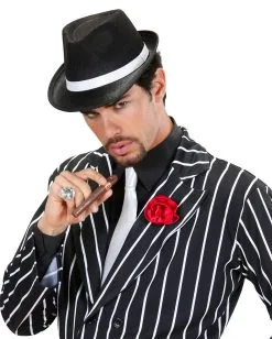 Gangster Hut Mit Weißem Hutband 8 Gangster Hut Mit Weißem Hutband -Outlet-Horror-Shop gangster hut mit weissem hutband mafia hut gangster hat 20er jahre kostuemzubehoer 29353 2