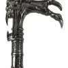 Vampir Gehstock Mit Dämonenknauf -Outlet-Horror-Shop gehstock mit alien griff gothic spazierstock vampir kostuem zubehoer walking stick 29024