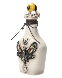 Giftflasche Mit Totenkopf Schwärmer & Augapfel 25cm 11 Giftflasche Mit Totenkopf Schwärmer & Augapfel 25cm -Outlet-Horror-Shop giftflasche mit totenkopf schwaermer und augapfel poision bottle with skull moth and eyeball 54747 05