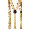 Goldene Pailletten Hosenträger -Outlet-Horror-Shop goldene pailleten hosentraeger golden sequin braces kostuemzubehoer 38677 01