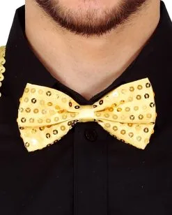 Goldene Pailletten Fliege