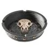 Gothic Aschenbecher Mit Rabenschädel -Outlet-Horror-Shop gothic aschenbecher mit rabenschaedel mystic ashtray with raven skull gothic wohnaccessoire 51349 01