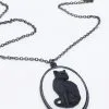 Gothic Kette Katze -Outlet-Horror-Shop gothic kunsthandwerk kette katze gothic handmade craft chain cat gothic geschenk schmuck 52576