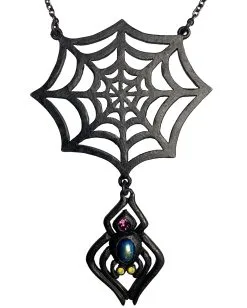 Gothic Kette Spinne Mit Netz -Outlet-Horror-Shop gothic kunsthandwerk kette spinne mit netz gothic handmade craft chain spider gothic geschenk schmuck 52579 2