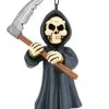 Grim Reaper Weihnachtskugel 8,9cm 2 Grim Reaper Weihnachtskugel 8,9cm -Outlet-Horror-Shop grim reaper weihnachtskugel halloween und horror weihnachtsdeko und wohnaccessoires grim reaper hanging ornament 54748