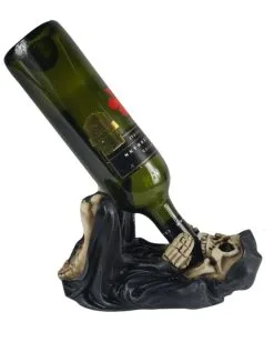 Grim Reaper Weinflaschenhalter 24,5cm -Outlet-Horror-Shop grim reaper weinflaschenhalter grim reaper wine bottle holder gothic deko halloween tischdeko 54787 04