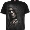 Grim Ripper - T-Shirt Black 1 Grim Ripper - T-Shirt Black -Outlet-Horror-Shop grim ripper t shirt black schwarzes grim reaper shirt halloween gothic shirt gevatter tod 53923