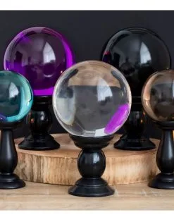 Kleine Wahrsage-Kugel Mit Ständer 9cm Ø -Outlet-Horror-Shop grosse wahrsage kugel mit staender grosse kristallkugel great crystal ball with stand gothic deko 53073 03 1