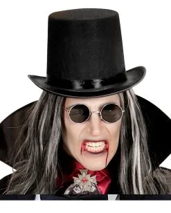 Großer Schwarzer Zylinder -Outlet-Horror-Shop grosser schwarzer zylinder big black top hat halloween zylinder faschings zylinder 20er jahre zylinder 54521 02