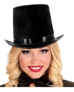 Großer Schwarzer Zylinder -Outlet-Horror-Shop grosser schwarzer zylinder big black top hat halloween zylinder faschings zylinder 20er jahre zylinder 54521 03