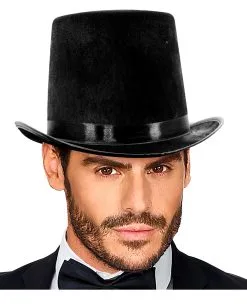 Großer Schwarzer Zylinder -Outlet-Horror-Shop grosser schwarzer zylinder big black top hat halloween zylinder faschings zylinder 20er jahre zylinder 54521 04