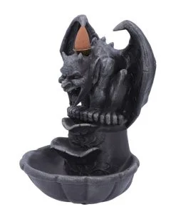 Grotesque Gargoyle Backflow Räucherkegelhalter 17,8cm -Outlet-Horror-Shop grotesque gargoyle backflow raeucherkegelhalter grotesque smoke backflow incense burner 52429 02