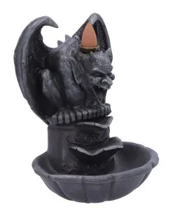 Grotesque Gargoyle Backflow Räucherkegelhalter 17,8cm -Outlet-Horror-Shop grotesque gargoyle backflow raeucherkegelhalter grotesque smoke backflow incense burner 52429 04