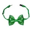 Grüne Fliege Mit LED Licht -Outlet-Horror-Shop gruene st patricks day fliege mit led licht green bow tie with lights bild1 27025