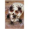 Haarige Mini Spinnen 6er Set -Outlet-Horror-Shop haarige mini spinnen schwarz halloween spinnen halloween decoration spiders 37506