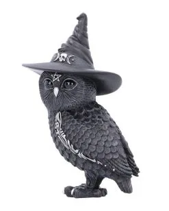 Halloween Eule Mit Hexenhut 30cm -Outlet-Horror-Shop halloween eule mit hexenhut 30cm riesige halloween eule mit hut gothic geschenke und wohnaccessoires 52508 2