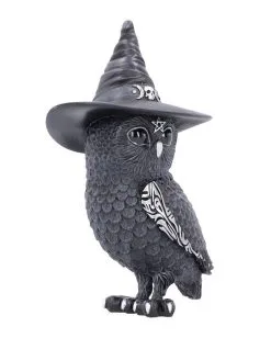 Halloween Eule Mit Hexenhut 30cm -Outlet-Horror-Shop halloween eule mit hexenhut 30cm riesige halloween eule mit hut gothic geschenke und wohnaccessoires 52508