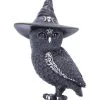 Halloween Eule Mit Hexenhut 13,5cm