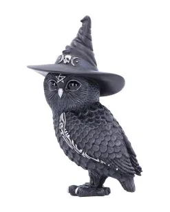 Halloween Eule Mit Hexenhut 13,5cm -Outlet-Horror-Shop halloween eule mit hexenhut walpurgisnacht eule mit hexenhut halloween owl with witch hat 50745 03