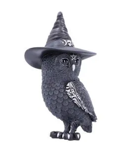 Halloween Eule Mit Hexenhut 13,5cm -Outlet-Horror-Shop halloween eule mit hexenhut walpurgisnacht eule mit hexenhut halloween owl with witch hat 50745 04