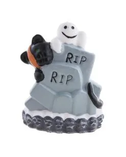 Halloween Geister Kerze 13,5cm -Outlet-Horror-Shop halloween geister kerze halloween ghost candle halloween dekoration 51764 03