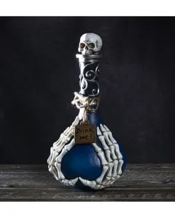 Halloween Giftflasche Mit Totenkopf 7 Halloween Giftflasche Mit Totenkopf -Outlet-Horror-Shop halloween giftflasche mit leuchtaugen poison bottle with glowing eyes skelett deko halloween 52537 03