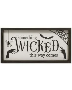 Halloween Wandbild "Something Wicked This Way Comes" 40cm