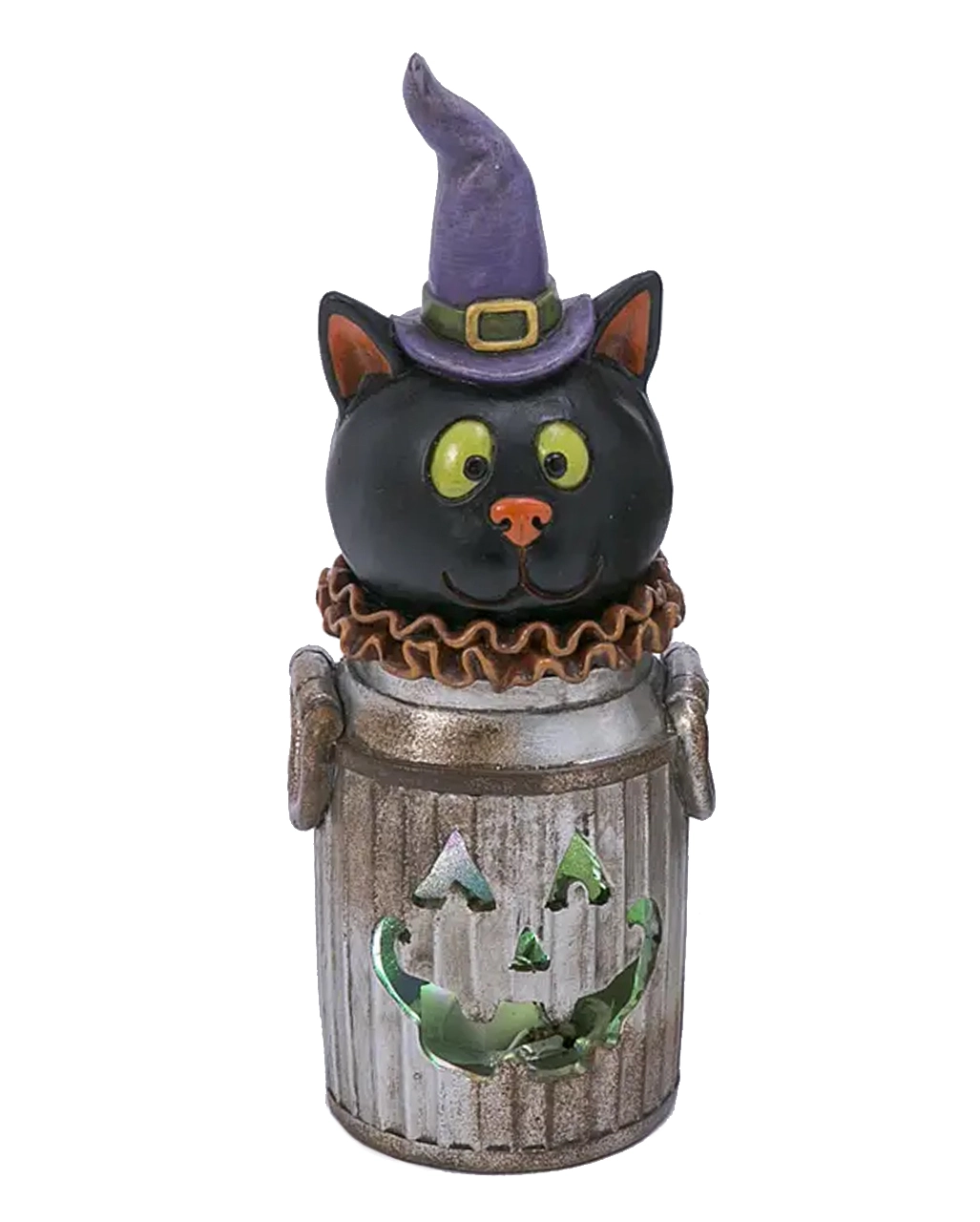 Halloween Katze In Leuchtender Milchkanne 18cm 3 Halloween Katze In Leuchtender Milchkanne 18cm
