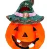 Halloween Keramik Kürbis Mit LED 12x9cm