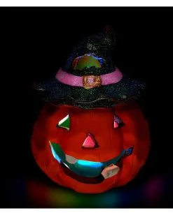 Halloween Keramik Kürbis Mit LED 12x9cm 8 Halloween Keramik Kürbis Mit LED 12x9cm -Outlet-Horror-Shop halloween keramik kuerbis mit led ceramic halloween pumpkin w led halloween deko 51733 03