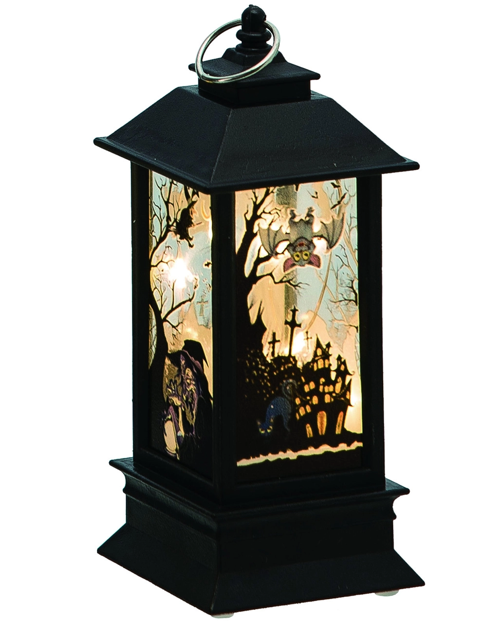 Halloween Laterne Mit Geisterhaus Motiv 3 Halloween Laterne Mit Geisterhaus Motiv