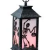 Halloween Laterne Mit Scherenschnitt Skelett 1 Halloween Laterne Mit Scherenschnitt Skelett -Outlet-Horror-Shop halloween schattenspiel laterne skelett motiv halloween shadow lantern skeleton halloween deko 52878