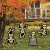 Halloween Skelett Gartenstecker 4 St. -Outlet-Horror-Shop halloween skelett figuren gartenstecker halloween skeleton yard sticks halloween gartendekoration 53668 01