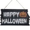 Happy Halloween Holzschild 19x34cm -Outlet-Horror-Shop happy halloween holzschild happy halloween wooden sign tuerschild halloween party 53312