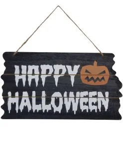 Happy Halloween Holzschild 19x34cm