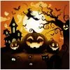 Happy Halloween Kürbis Servietten 12 St. -Outlet-Horror-Shop happy halloween kuerbis servietten happy halloween pumpkin napkins halloween deko kinder 53195