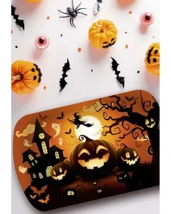Happy Halloween Kürbis Tablett -Outlet-Horror-Shop happy halloween kuerbis tablett happy halloween pumpkin tray halloween deko kinder 53204 2