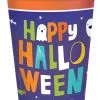 8 Happy Halloween Pappbecher -Outlet-Horror-Shop happy halloween partybecher happy halloween partygeschirr happy halloween paper cups 39736 01