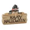 Happy Halloween Hexe Dekoschild 21 Cm -Outlet-Horror-Shop happy halloween tuerschild mit neugieriger hexe kindgerechte halloween dekoration halloween wand dekoration 53785