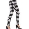 Harlekin Leggings -Outlet-Horror-Shop harlekin leggings harlequin hose fuer halloween boeser clown kostuemhose harley quinn halloweenhose 29167